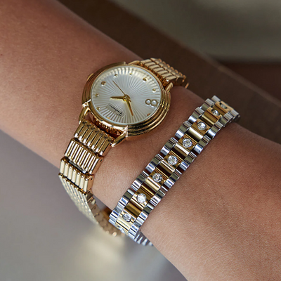Women’s Diamond Watchband Chain Bracelet