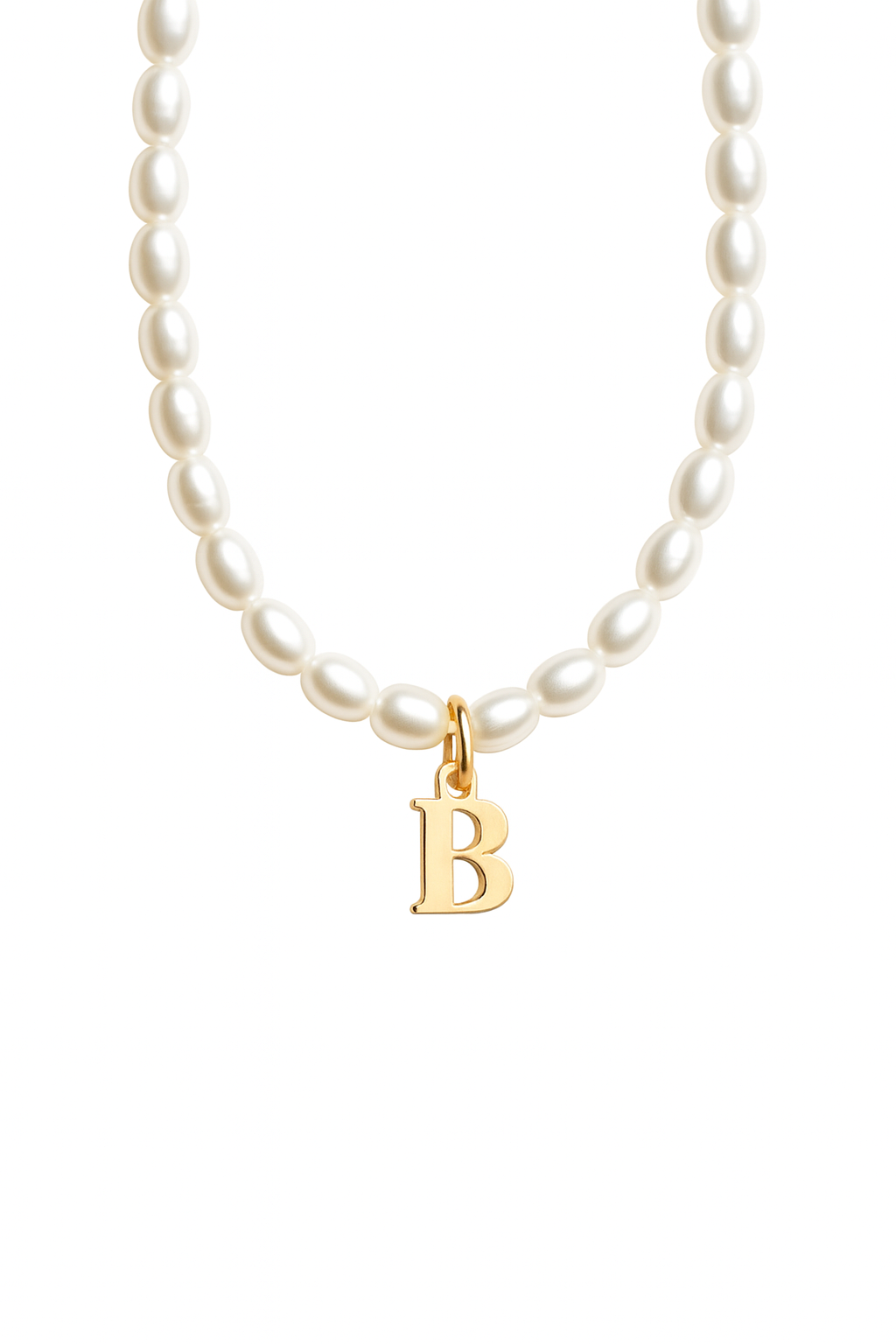 Women’s Personalised Pearl Initial Necklace