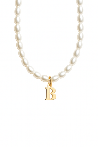 Women’s Personalised Pearl Initial Necklace