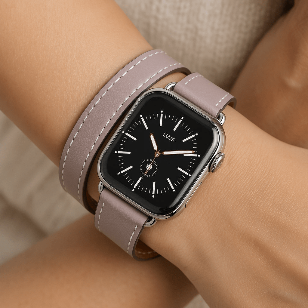 Women’s Watch Strap | for Apple Watch | Double Wrap Leather