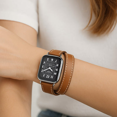 Women’s Watch Strap | for Apple Watch | Double Wrap Leather