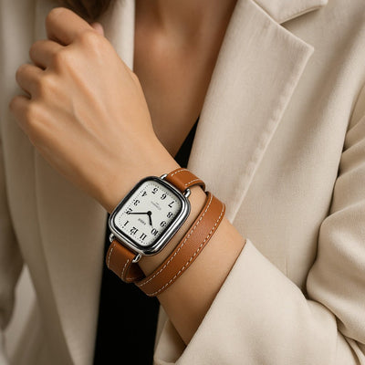 Women’s Watch Strap | for Apple Watch | Double Wrap Leather