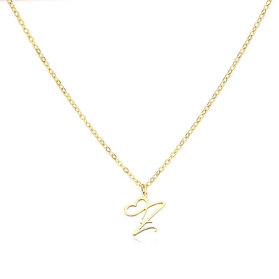 Women’s Personalised Heart Initial Necklace