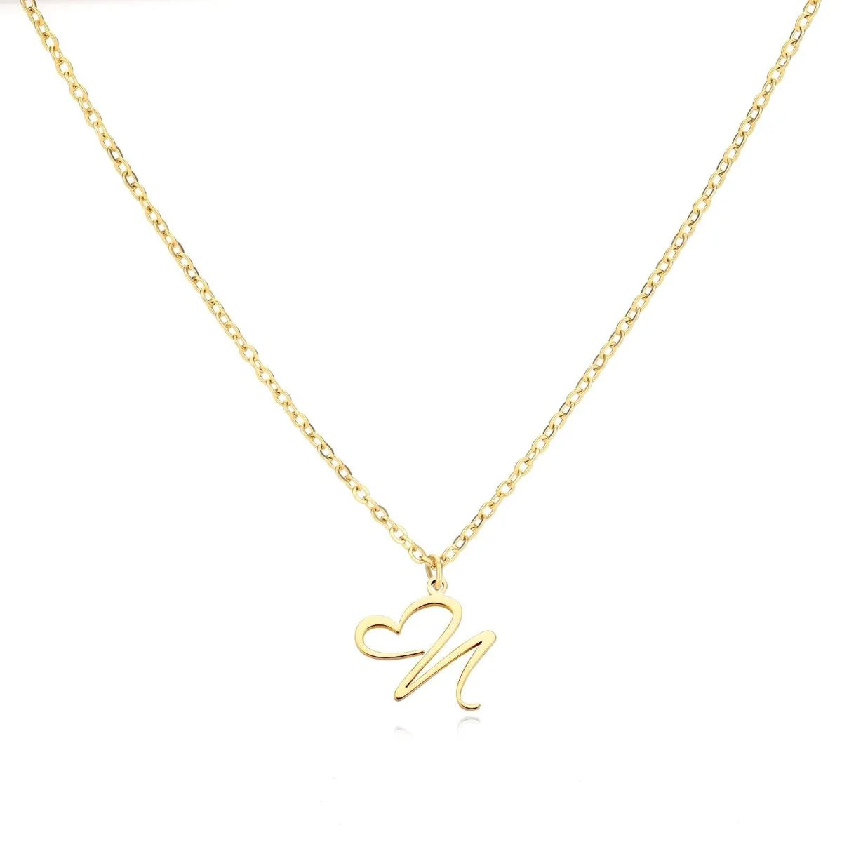 Women’s Personalised Heart Initial Necklace