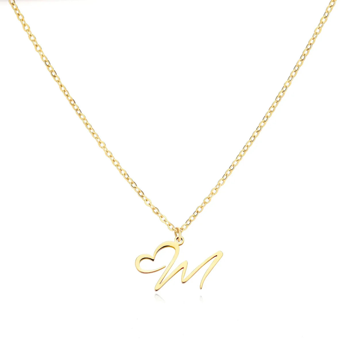 Women’s Personalised Heart Initial Necklace