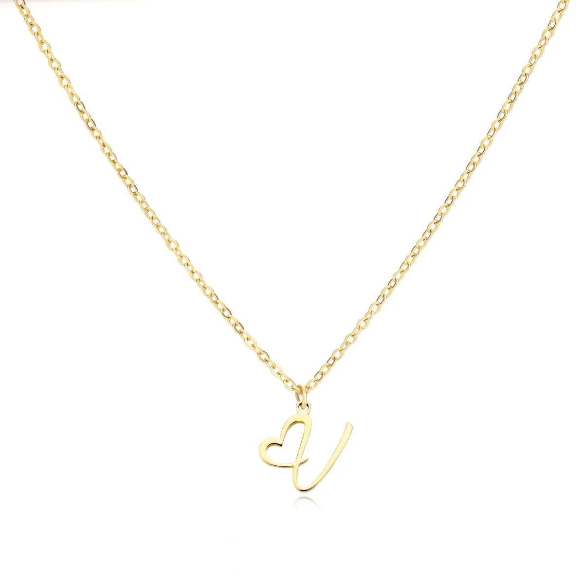 Women’s Personalised Heart Initial Necklace