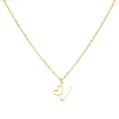 Women’s Personalised Heart Initial Necklace