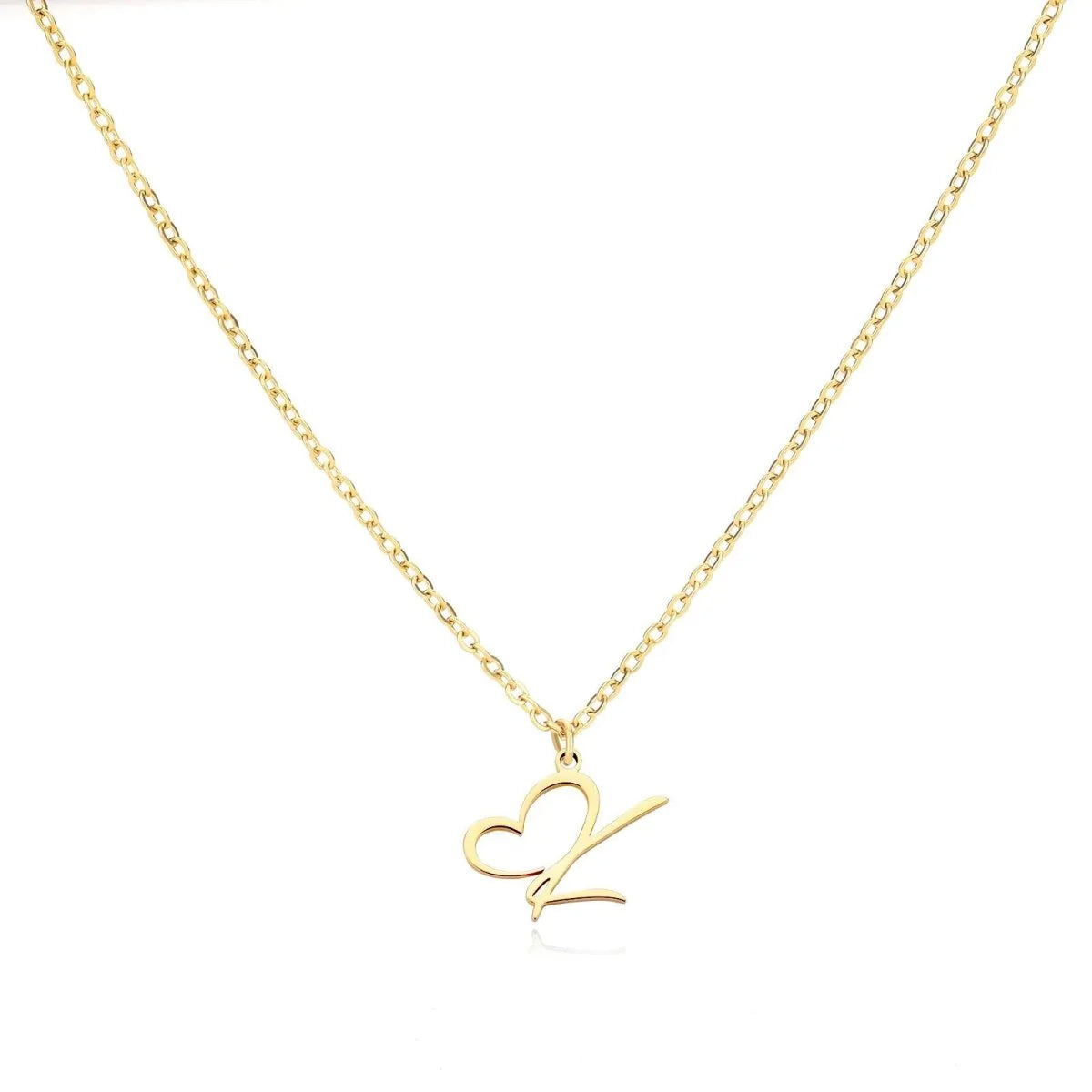 Women’s Personalised Heart Initial Necklace