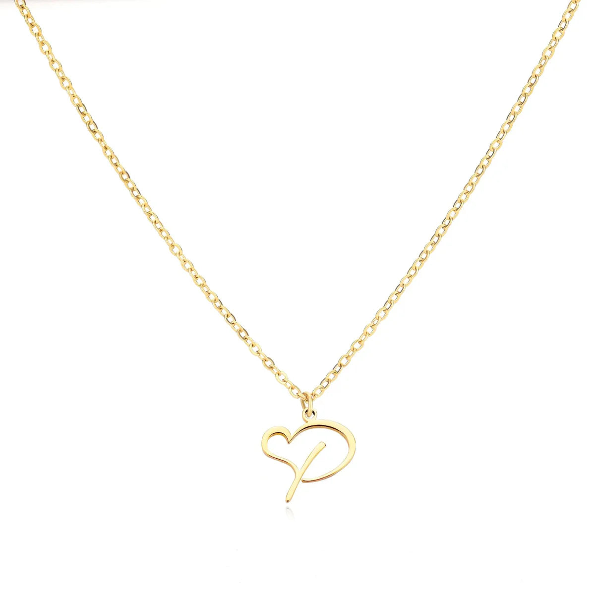 Women’s Personalised Heart Initial Necklace