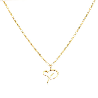 Women’s Personalised Heart Initial Necklace