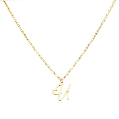 Women’s Personalised Heart Initial Necklace