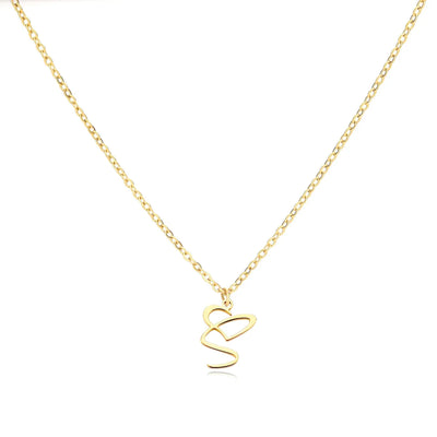 Women’s Personalised Heart Initial Necklace