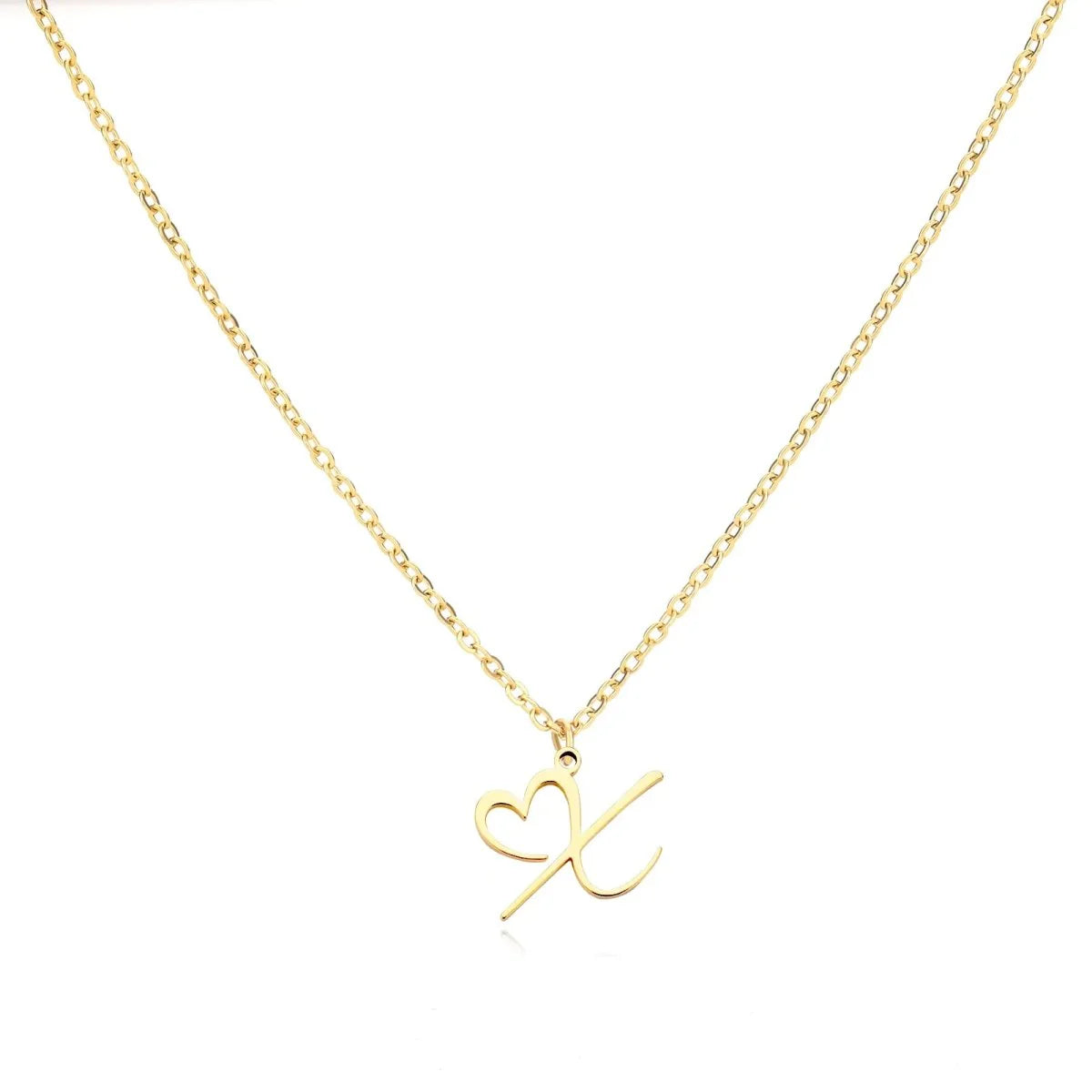 Women’s Personalised Heart Initial Necklace