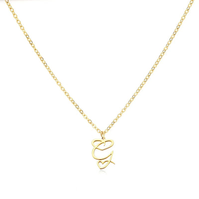 Women’s Personalised Heart Initial Necklace