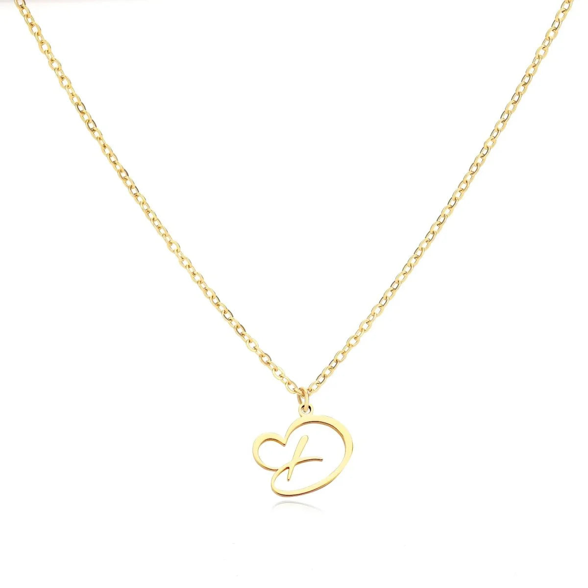 Women’s Personalised Heart Initial Necklace