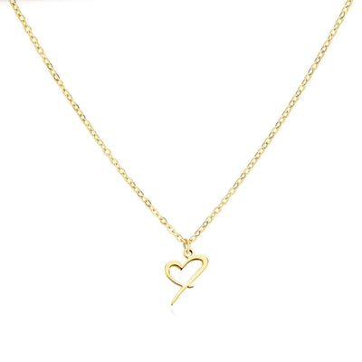 Women’s Personalised Heart Initial Necklace