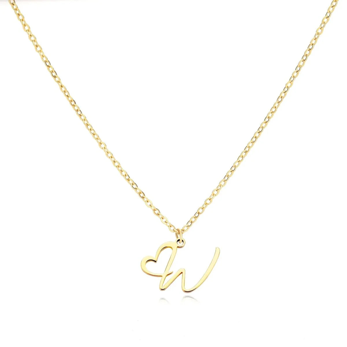 Women’s Personalised Heart Initial Necklace