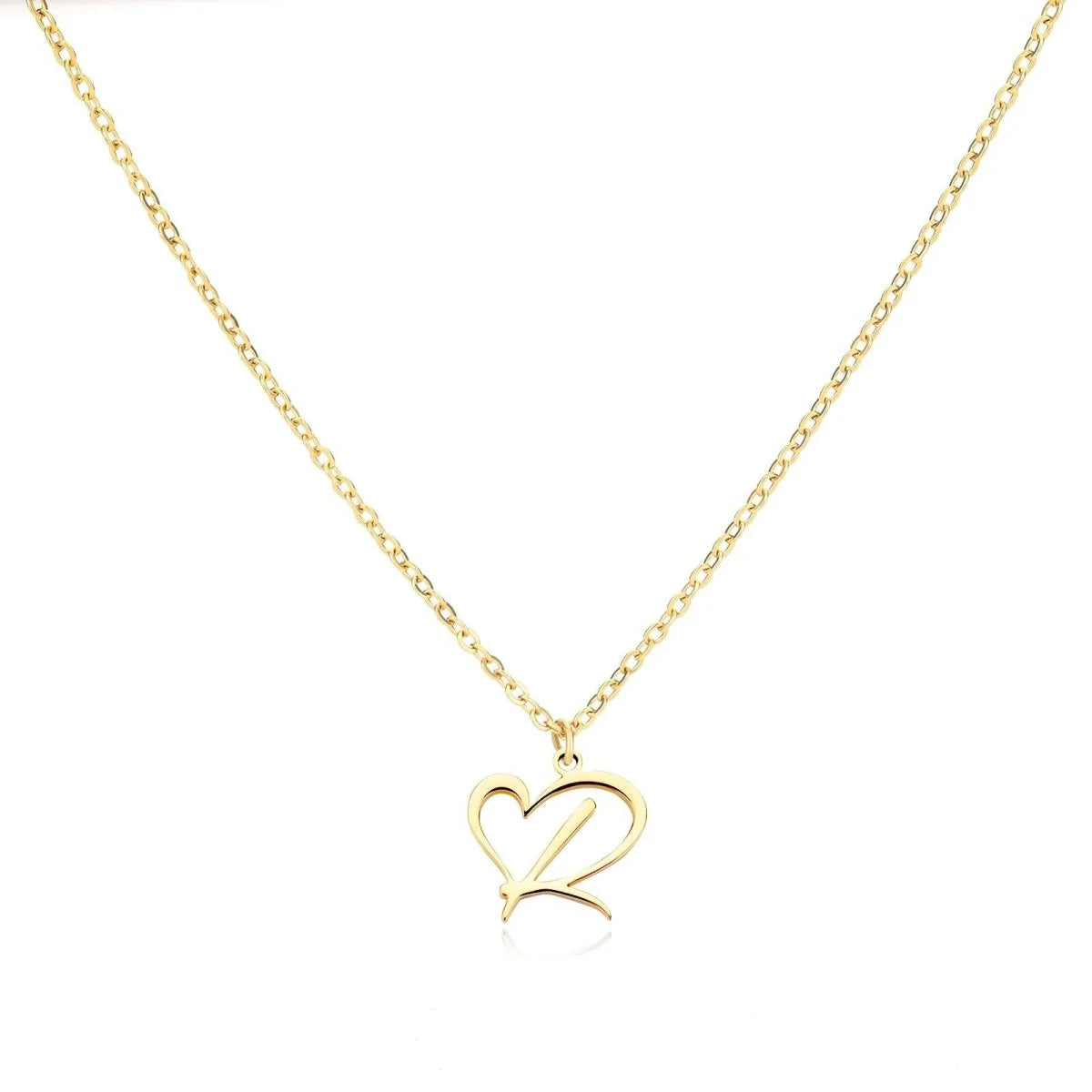 Women’s Personalised Heart Initial Necklace
