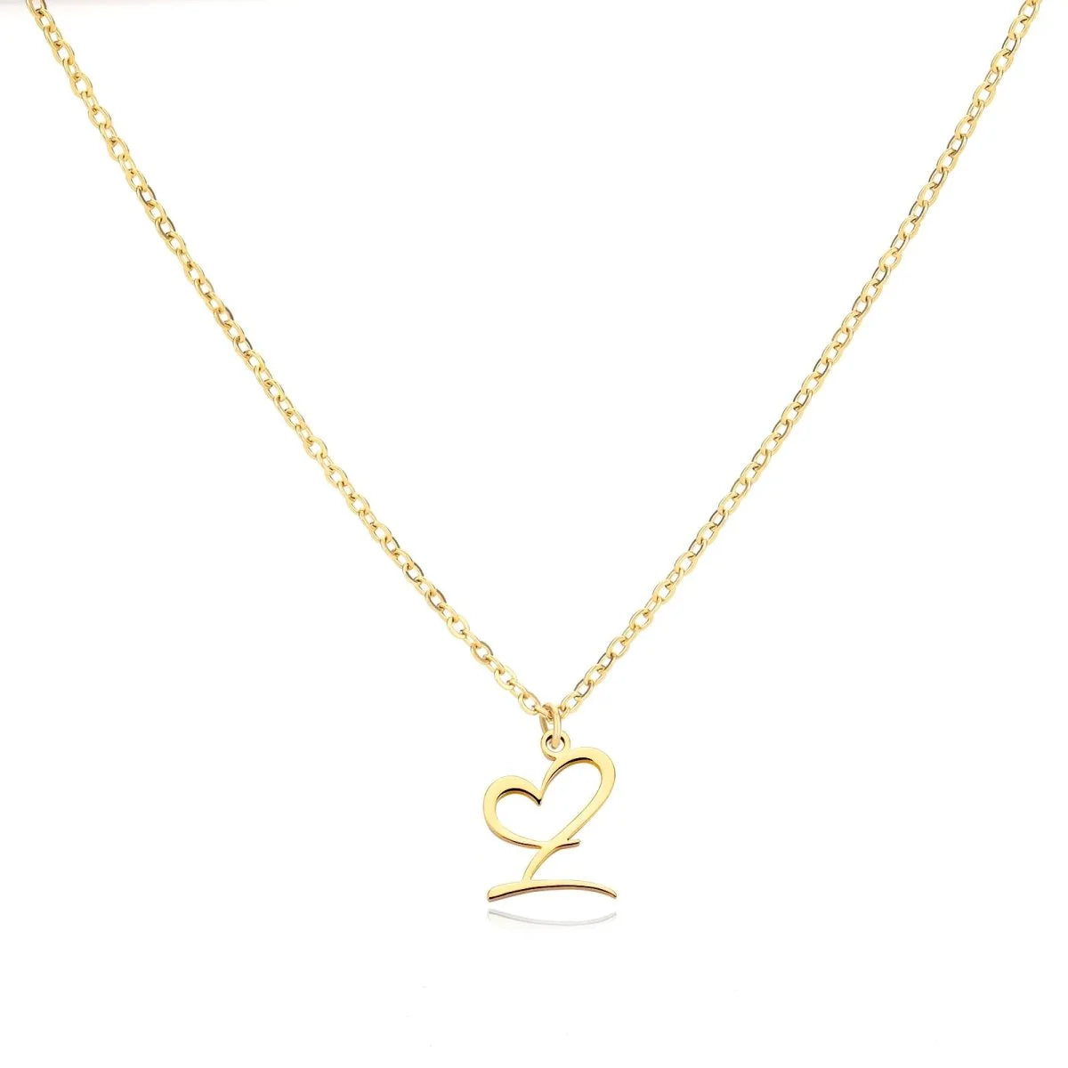 Women’s Personalised Heart Initial Necklace