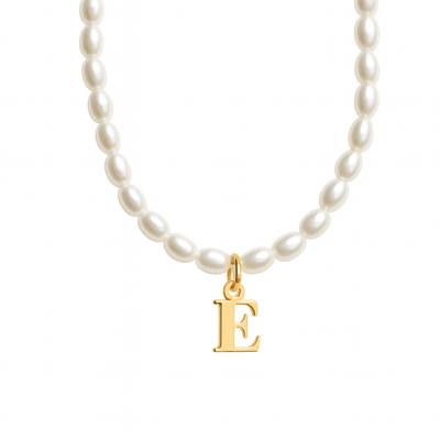Women’s Personalised Pearl Initial Necklace