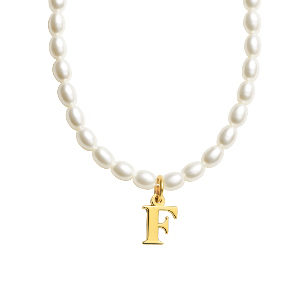 Women’s Personalised Pearl Initial Necklace