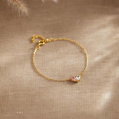 Women’s Personalised Mother Daughter Birthstone Bracelet
