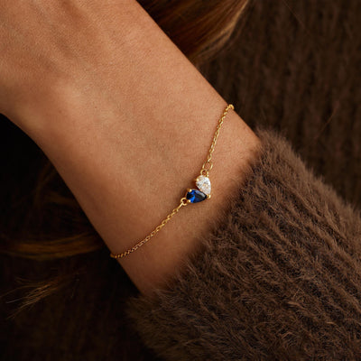 Women’s Personalised Mother Daughter Birthstone Bracelet