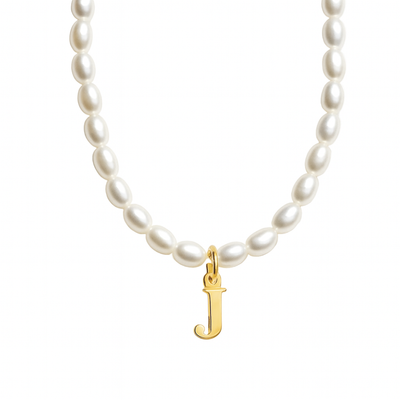 Women’s Personalised Pearl Initial Necklace
