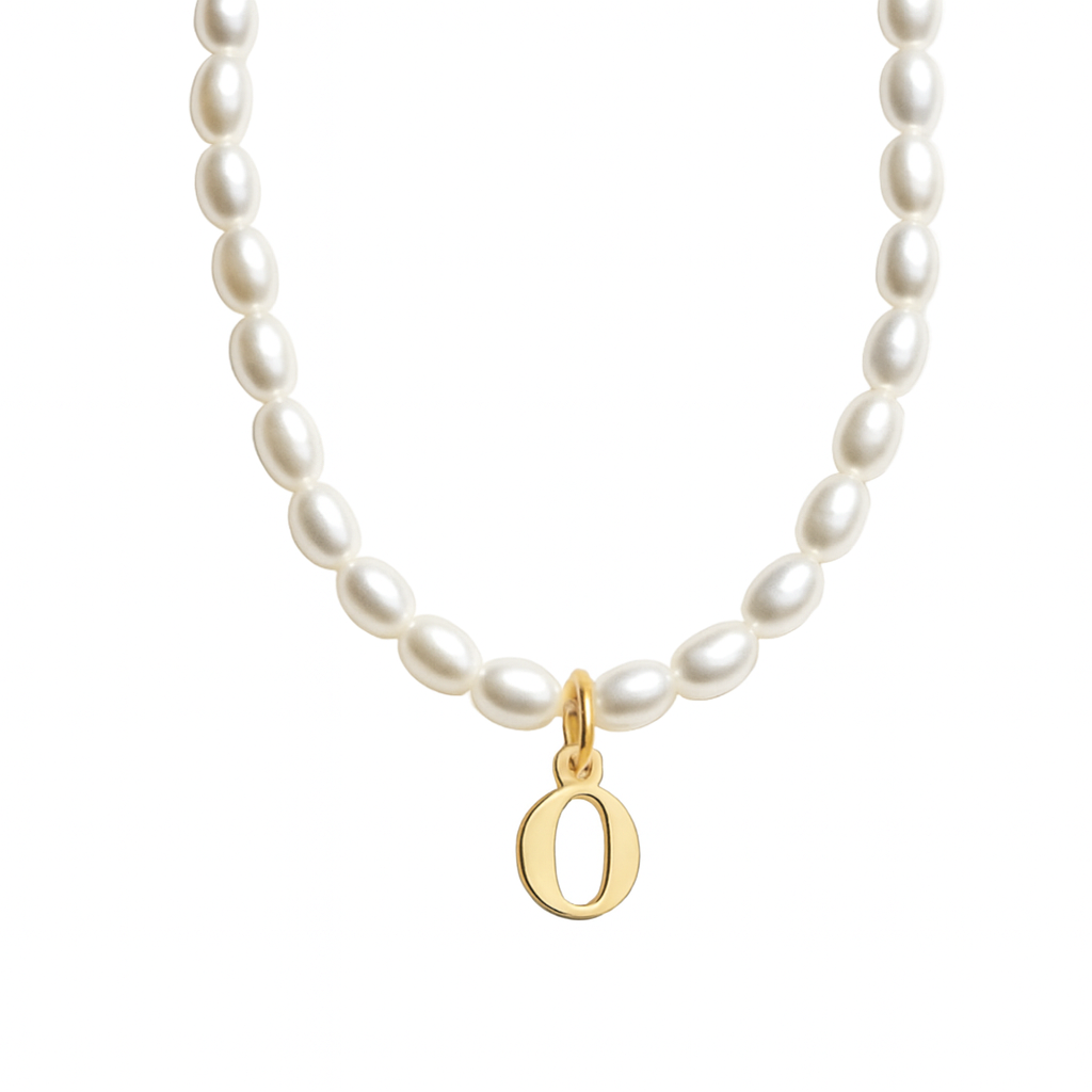 Women’s Personalised Pearl Initial Necklace