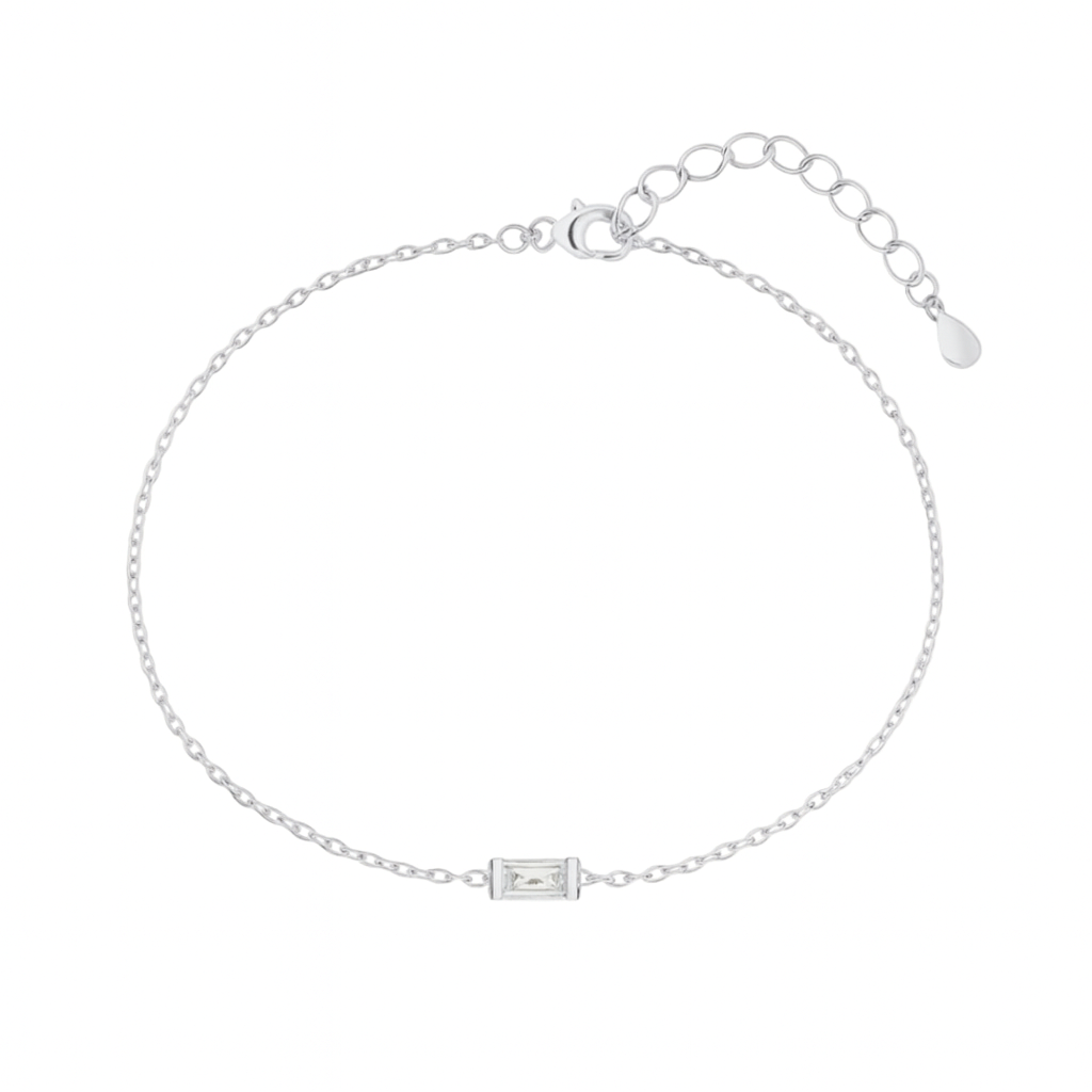 Women’s Personalised Baguette Birthstone Bracelet
