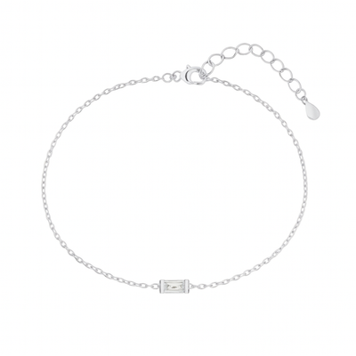 Women’s Personalised Baguette Birthstone Bracelet