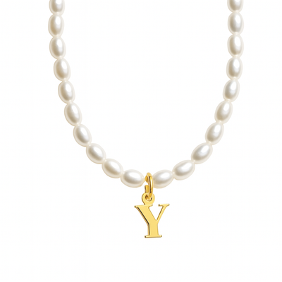 Women’s Personalised Pearl Initial Necklace